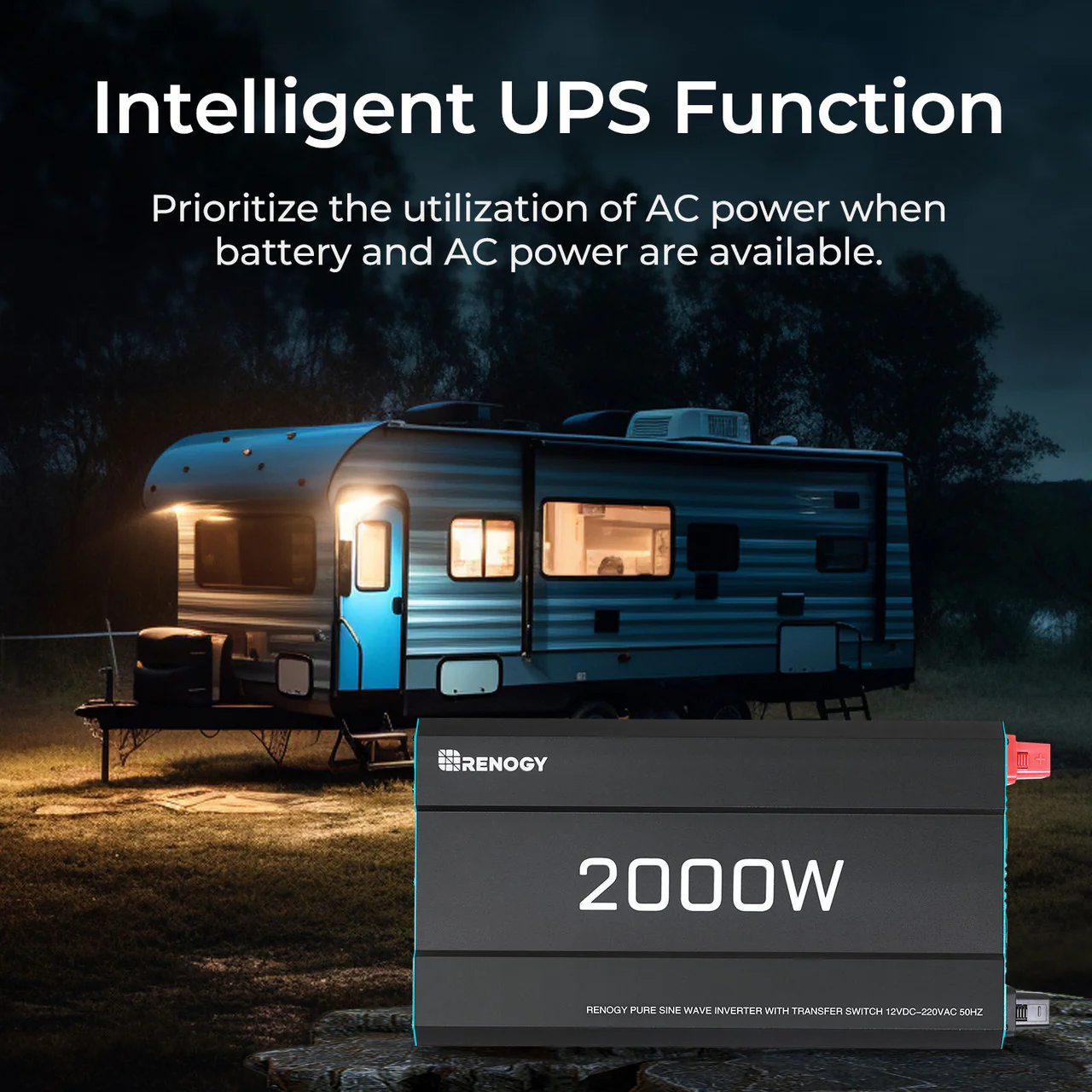 Pure Sine Wave Inverter 12V to 230V with UPS Backup 1000W / 2000W / 3000W - Image 11