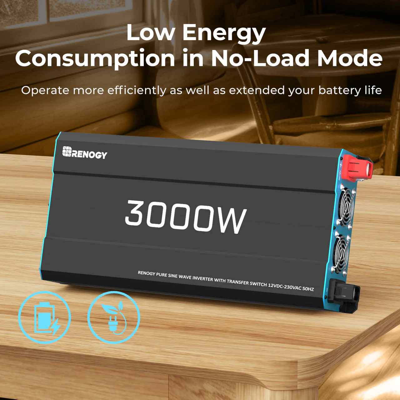 Pure Sine Wave Inverter 12V to 230V with UPS Backup 1000W / 2000W / 3000W - Image 4