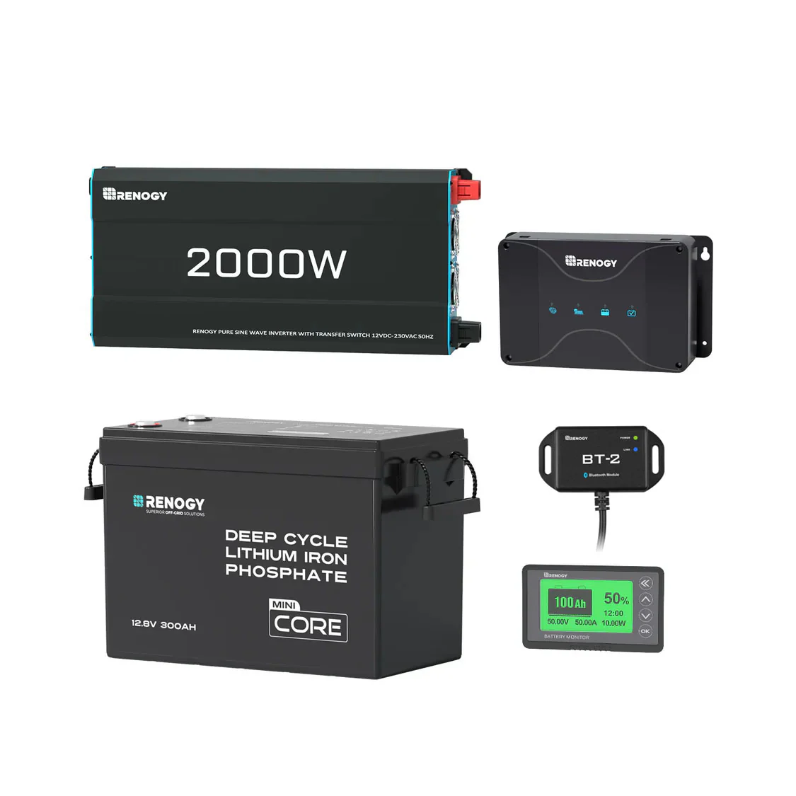 3.84kWh Motorhome Power Kit | 300Ah LiFePO4 Battery, 2000W Inverter - Image 12