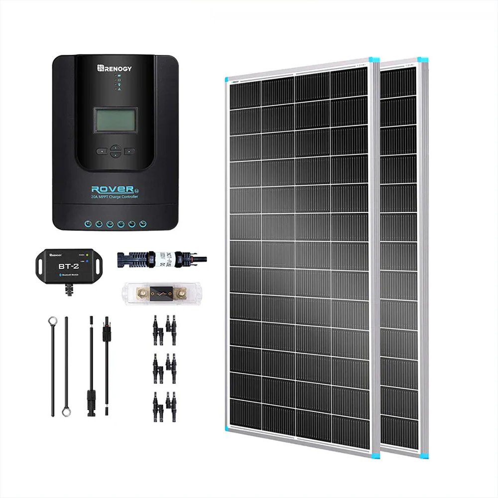 400W 12V/24V Monocrystalline Solar Premium Kit w/Rover 40A Charger Controller - Image 12