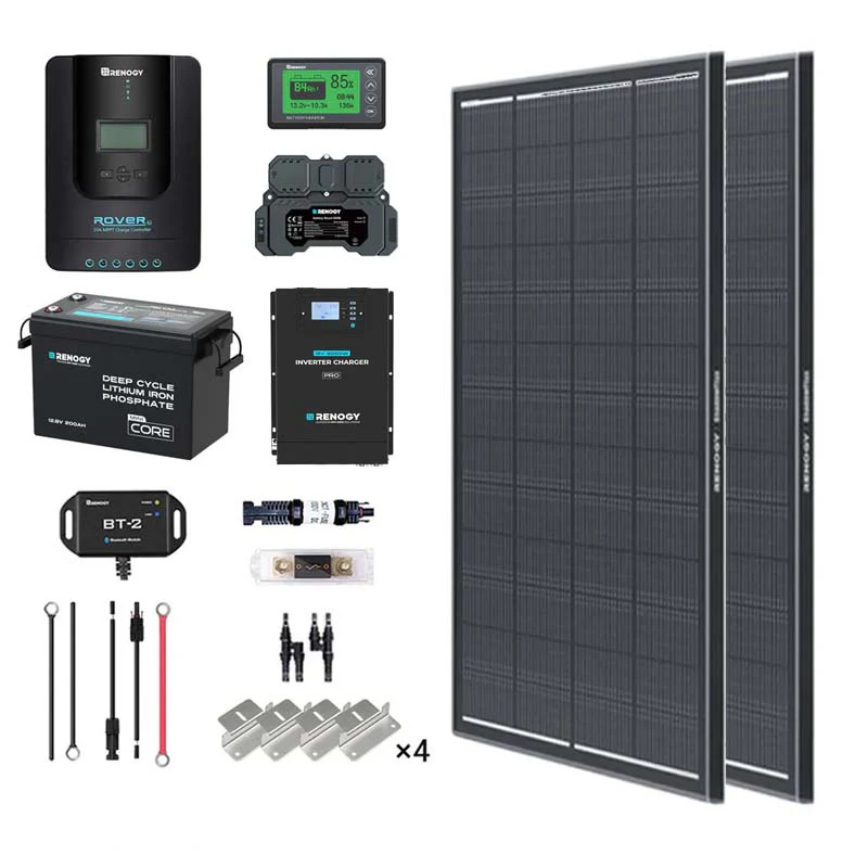 2kWh 400W 12V Solar Panel System w/Solar Panel, Battery, Inverter and Charge Controller - Image 7