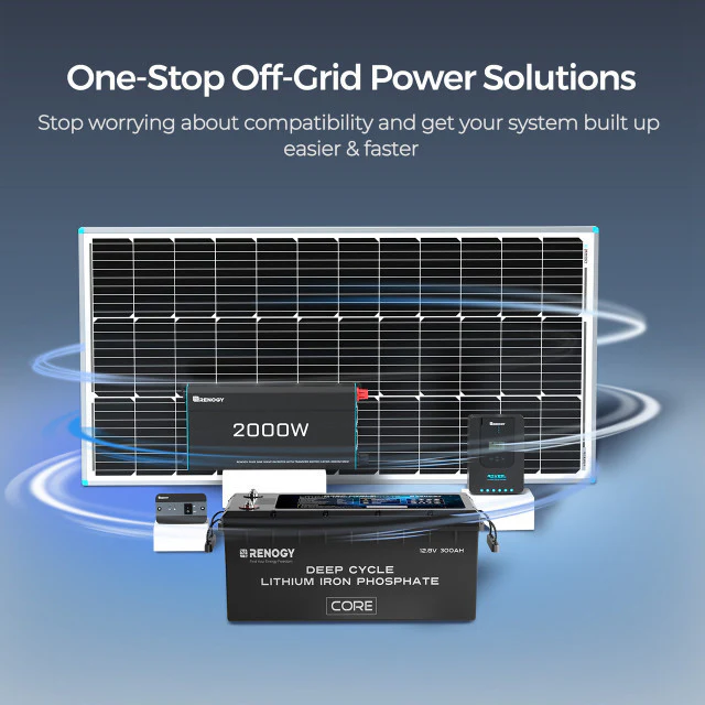 4Kwh Portable Home Backup System 800W portable solar panel 12V 300Ah Lithium Battery 2000W pure sine wave invterter - Image 4