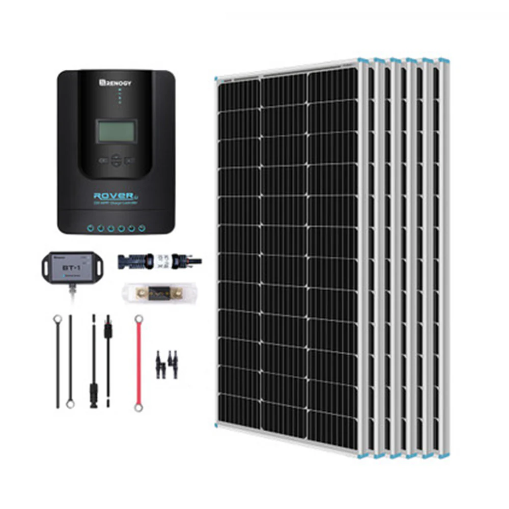 600W 12V/24V Monocrystalline Solar Premium Kit w/Rover 60A Charger Controller - Image 3