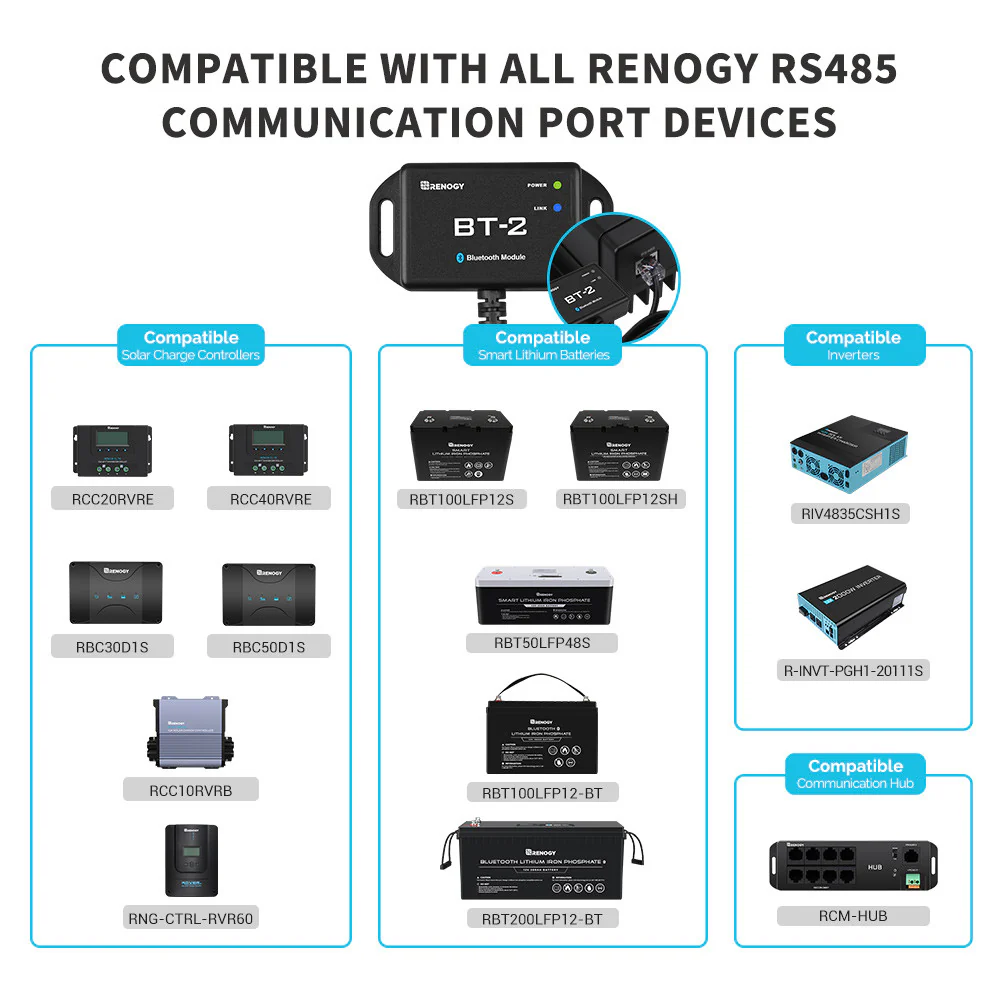 BT-2 Bluetooth Module for Renogy Products w/ RS485 Port - Image 4