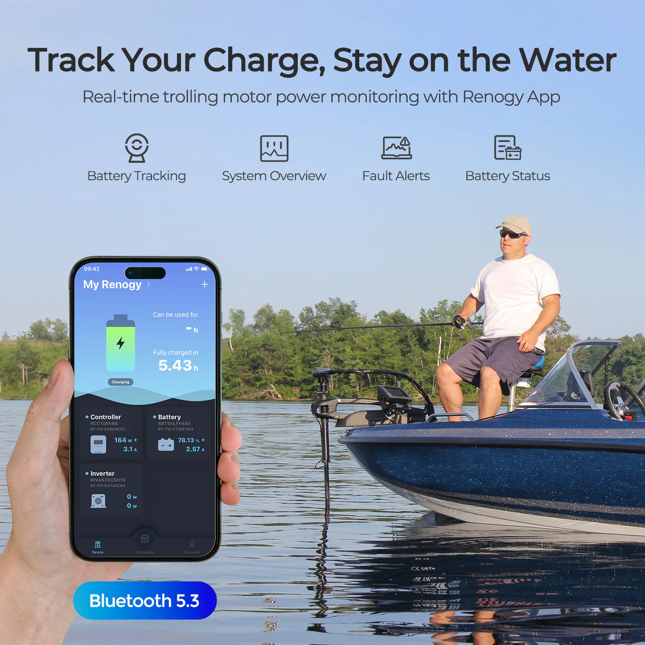 Core - 12V 100Ah Trolling Motor Group 24 LiFePO4 Battery w/ Bluetooth - Image 7