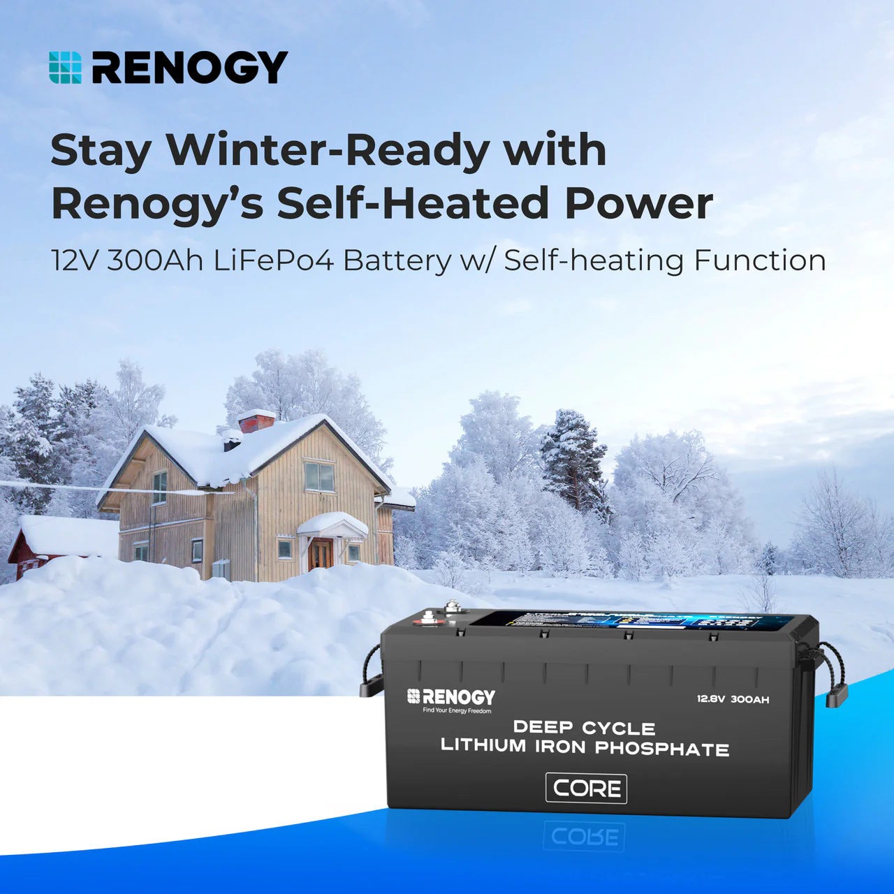 Core - 12V 300Ah Core Series Deep Cycle Lithium Iron Phosphate Battery w/Self-Heating - Image 9