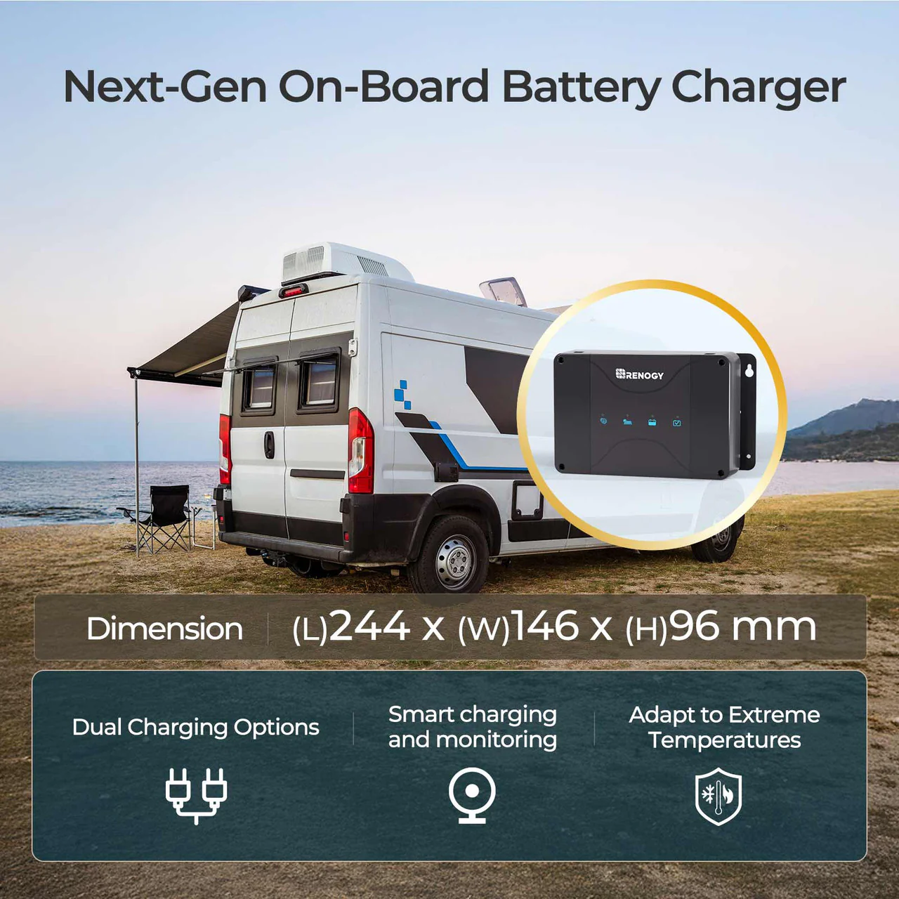 12V DC-DC On-Board Battery Charger with MPPT 50A/30A (New Version) - Image 9