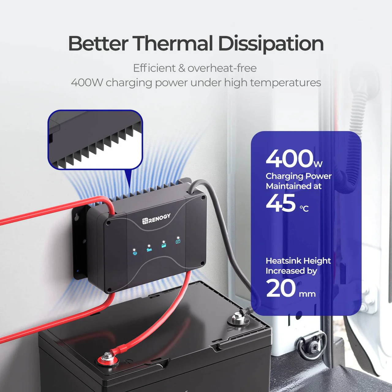 DCC30S 12V 30A Dual Input DC-DC On-Board Battery Charger with MPPT - Image 4