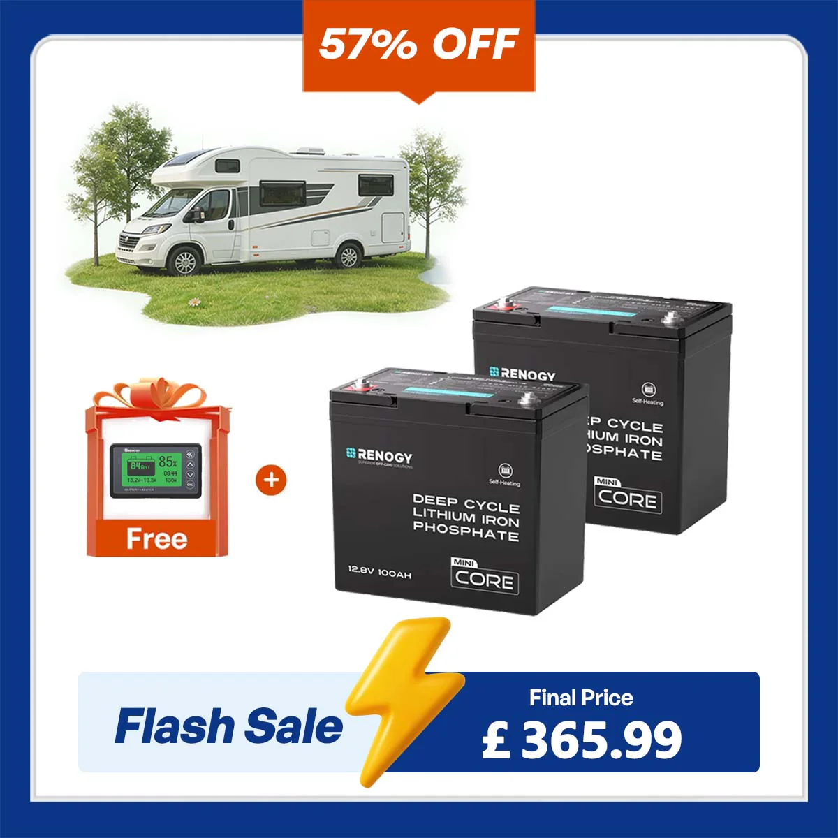 DuoHeat Tech - Core Mini 12V 100Ah Lithium Iron Phosphate Battery - Image 11