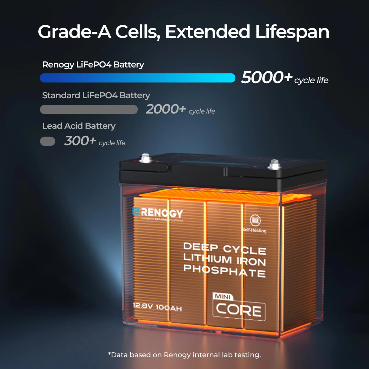 DuoHeat Tech - Core Mini 12V 100Ah Lithium Iron Phosphate Battery - Image 6