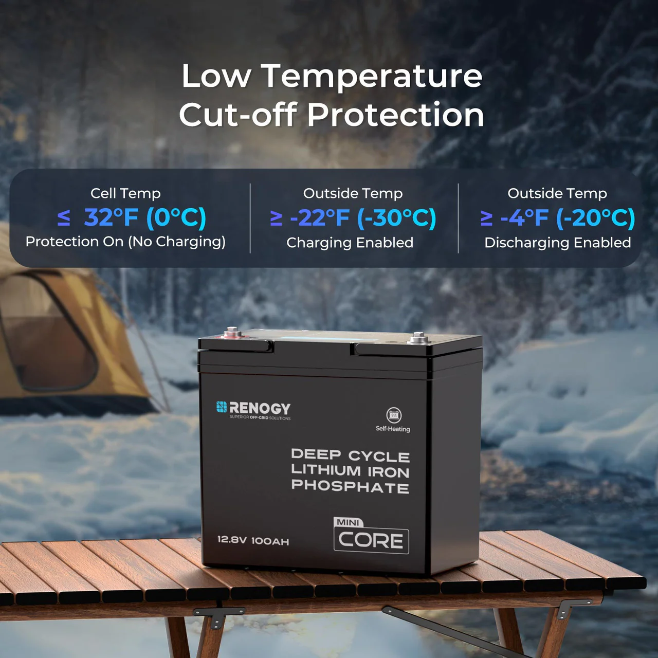 DuoHeat Tech - Core Mini 12V 100Ah Lithium Iron Phosphate Battery - Image 7