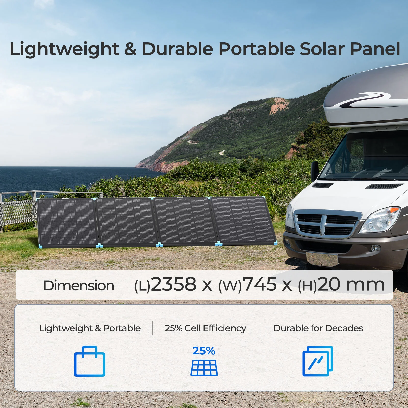 Lightweight Portable Solar Suitcase 400W / 300W / 220W / 100W - Image 10