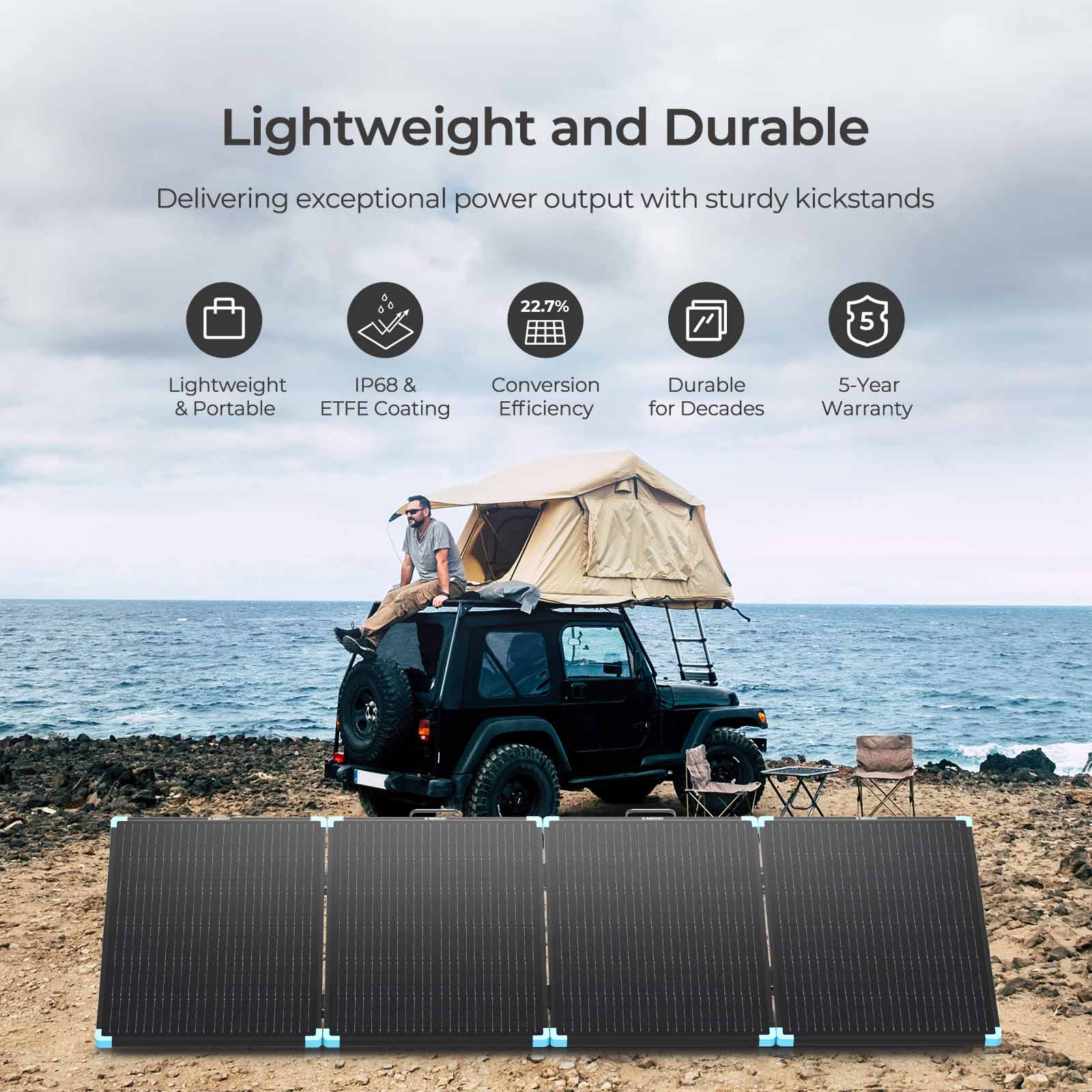 Lightweight Portable Solar Suitcase 400W / 300W / 220W / 100W - Image 28