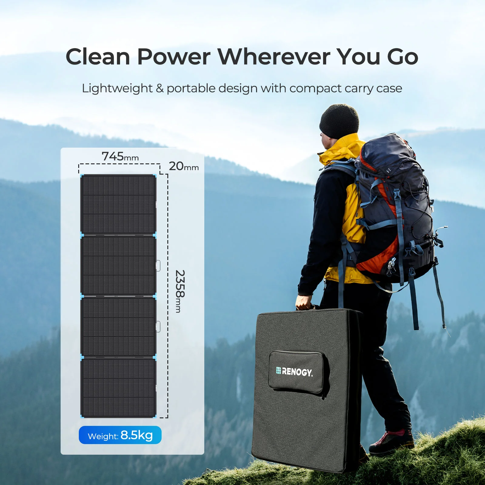 Lightweight Portable Solar Suitcase 400W / 300W / 220W / 100W - Image 3