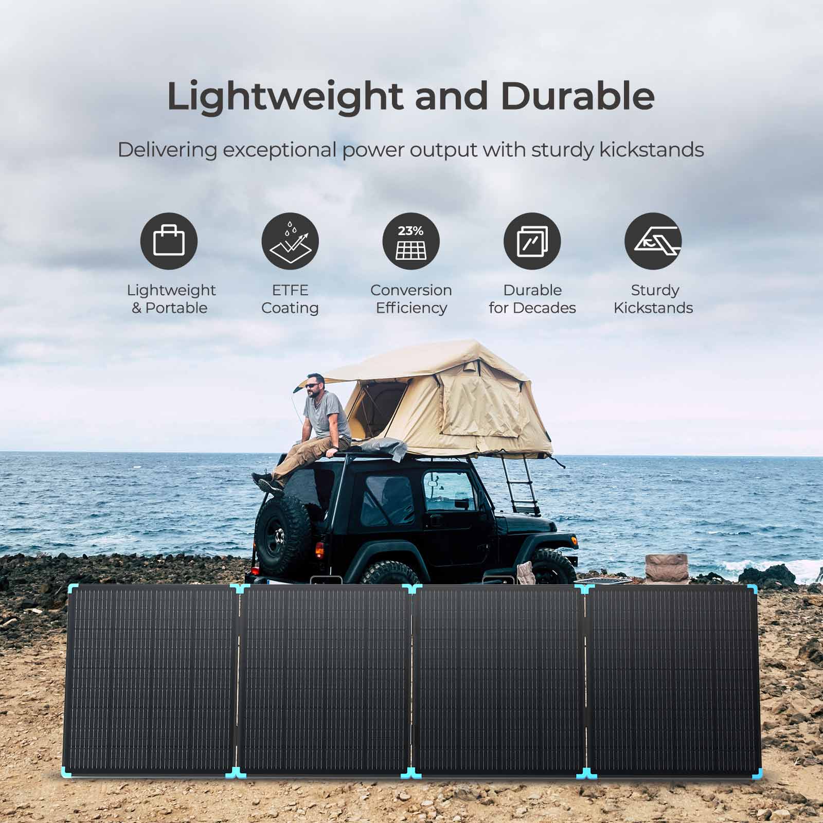 Lightweight Portable Solar Suitcase 400W / 300W / 220W / 100W - Image 33