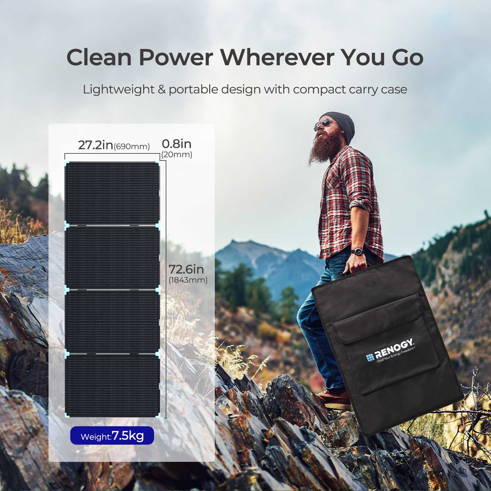 Lightweight Portable Solar Suitcase 400W / 300W / 220W / 100W - Image 34