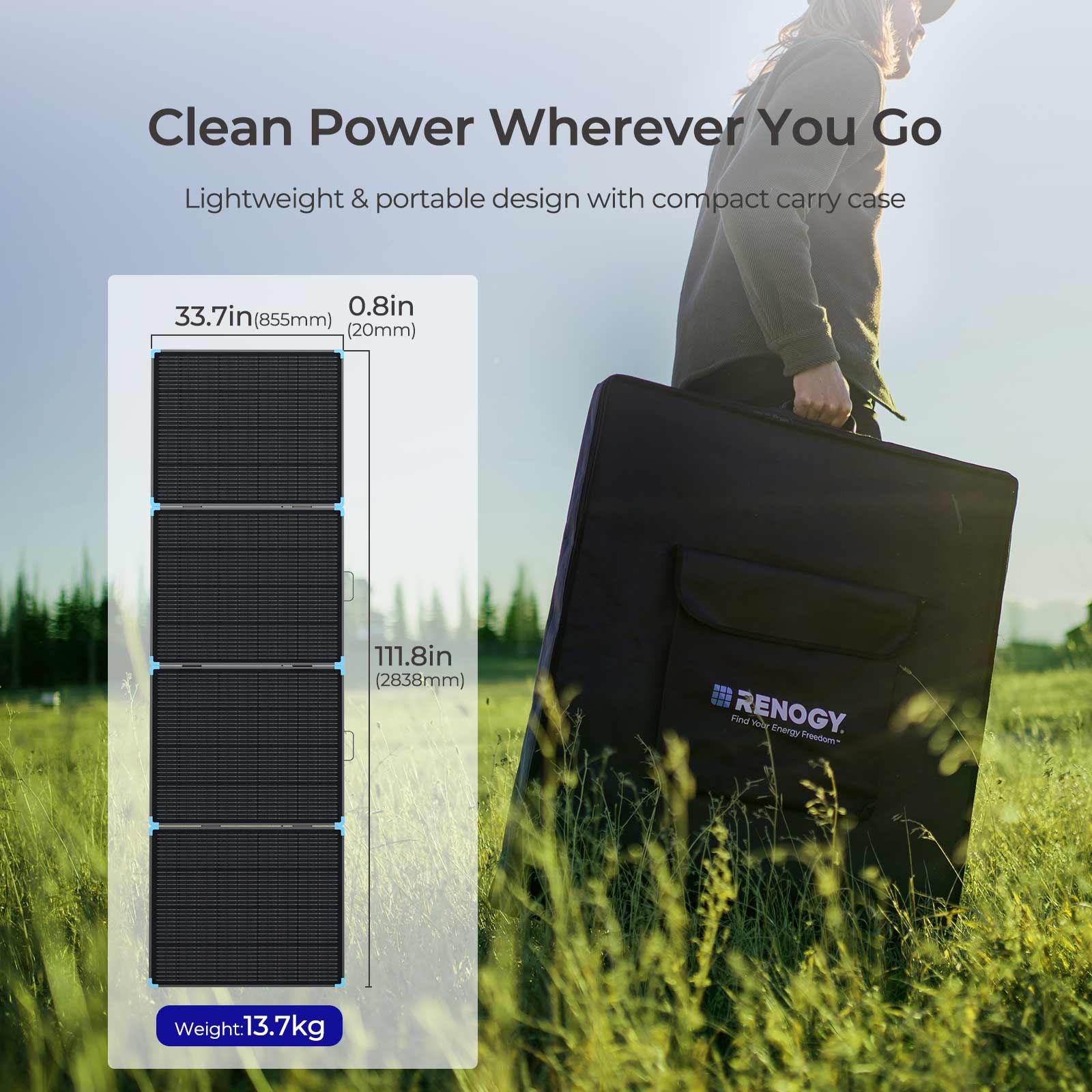 Lightweight Portable Solar Suitcase 400W / 300W / 220W / 100W - Image 35