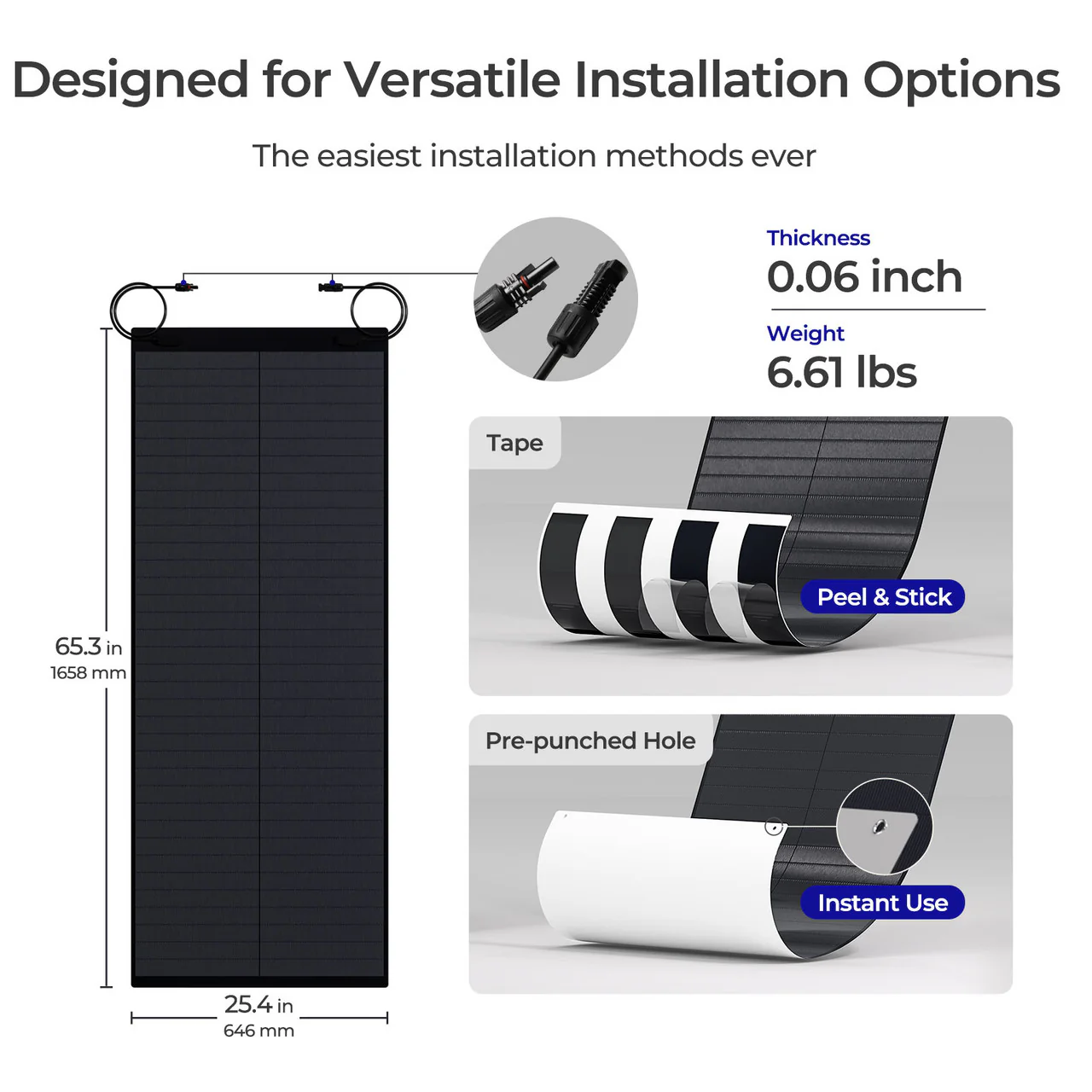 150 Watt CIGS Flexible Thin-film Solar Panel - Image 3