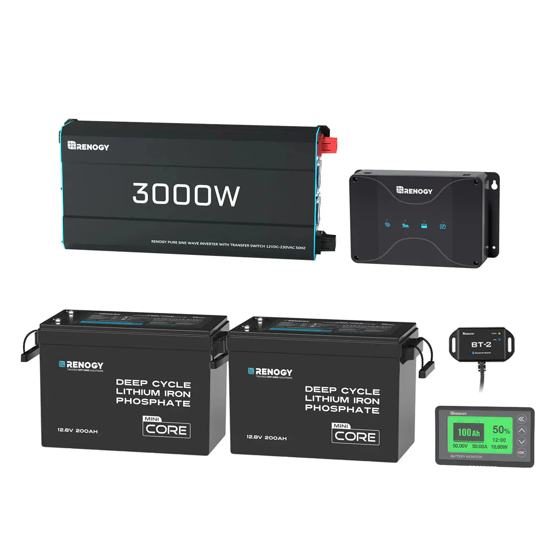 5.12kWh Power System | 200Ah LiFePO4 Batteries, 3000W Inverter - Image 12