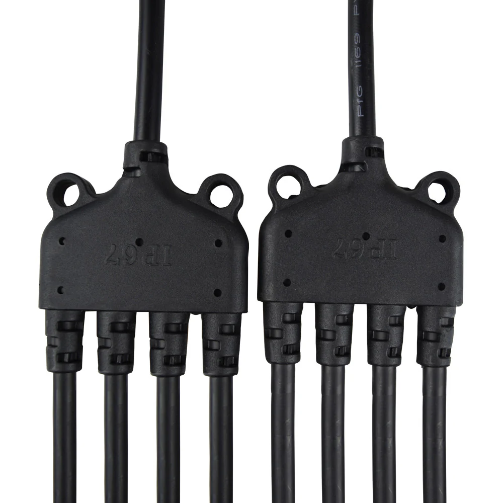 4 to 1 Solar Y Branch Connectors MFFFF  + FMMMM Pair - Image 5