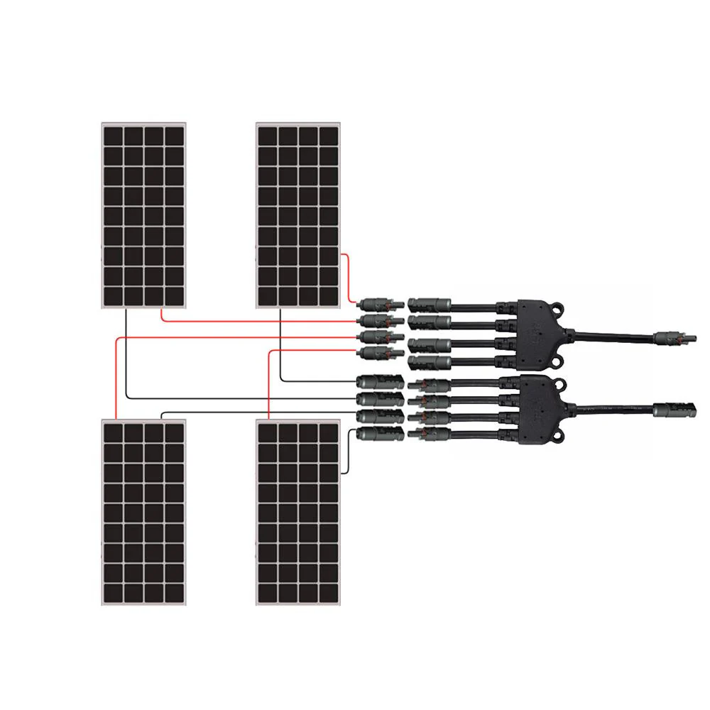 4 to 1 Solar Y Branch Connectors MFFFF  + FMMMM Pair - Image 7