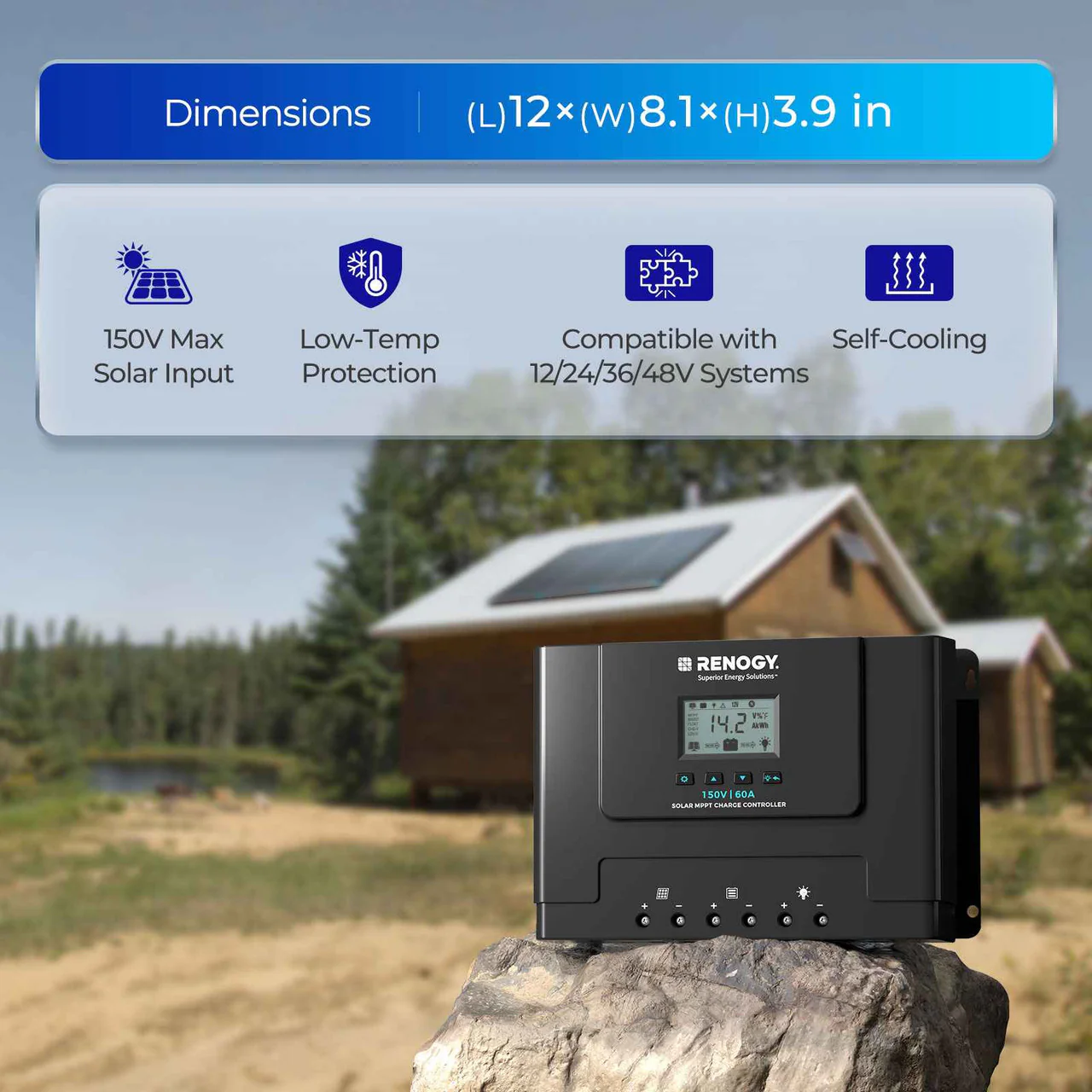Rover Lite 12V/ 24V/ 36V/ 48V 60A MPPT Solar Charge Controller - Image 8